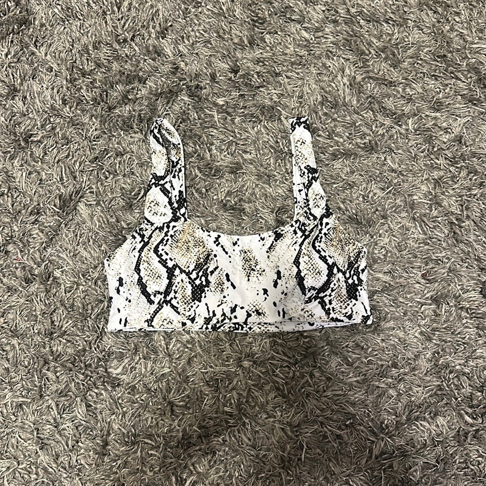 SHEIN Snakeskin Print Bikini Swimsuit